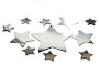 Metallic Silver Star Confetti, 3 sizes assorted stars